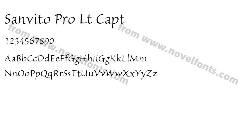 Sanvito Pro Lt CaptPreview