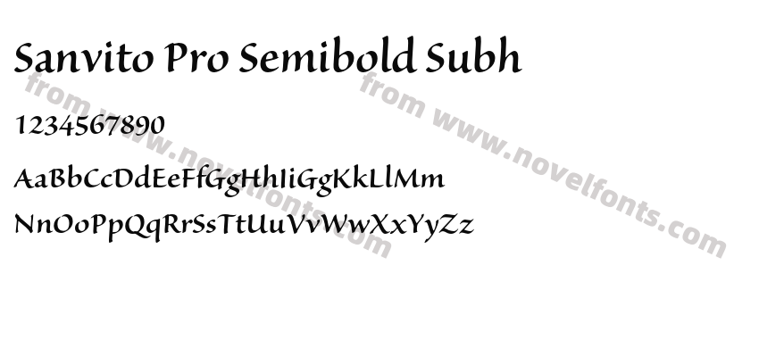 Sanvito Pro Semibold SubhPreview
