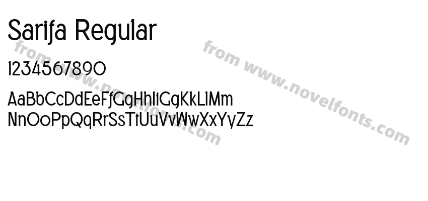 Sarifa RegularPreview