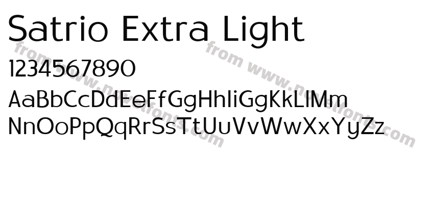 Satrio Extra LightPreview