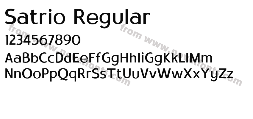 Satrio RegularPreview