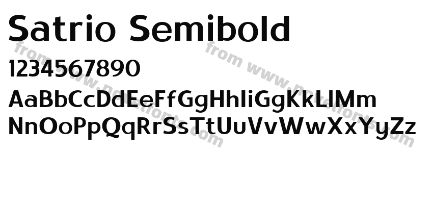 Satrio SemiboldPreview