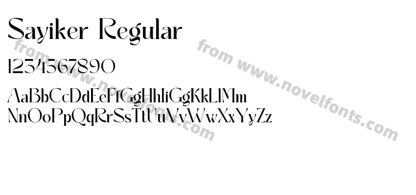 Sayiker RegularPreview