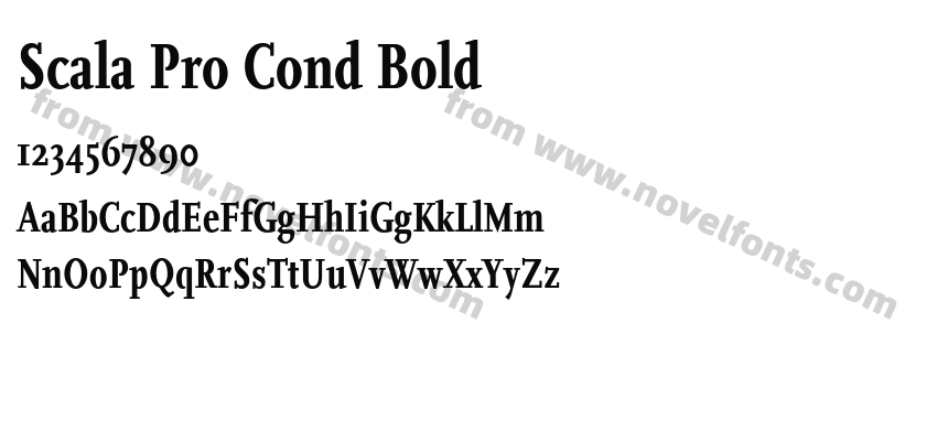 Scala Pro Cond BoldPreview