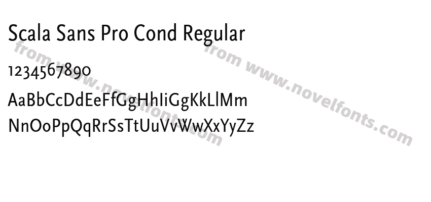 Scala Sans Pro Cond RegularPreview
