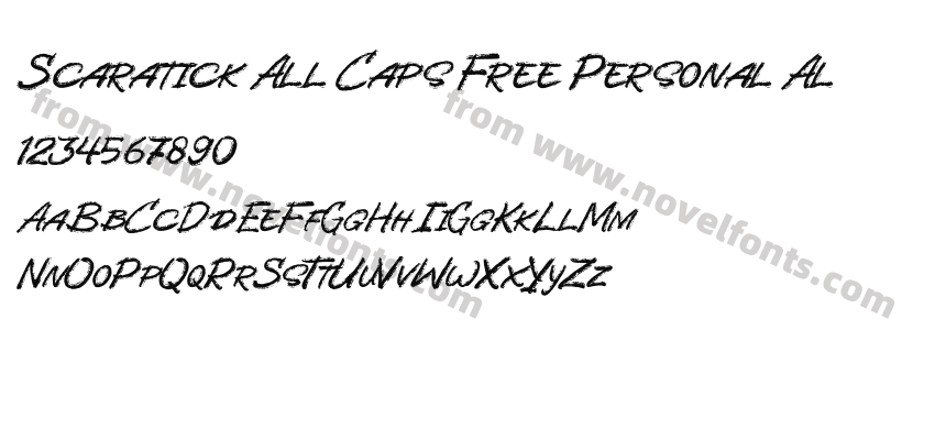 Scaratick All Caps Free Personal AlPreview
