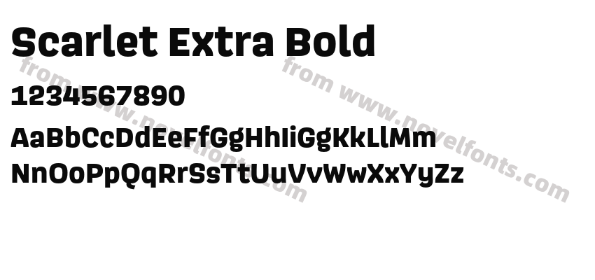 Scarlet Extra BoldPreview