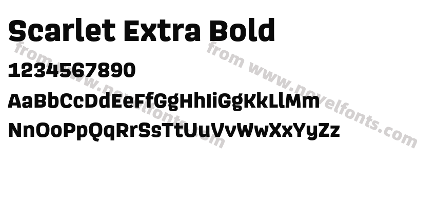 Scarlet Extra BoldPreview