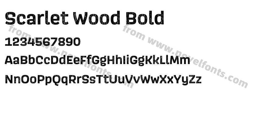 Scarlet Wood BoldPreview