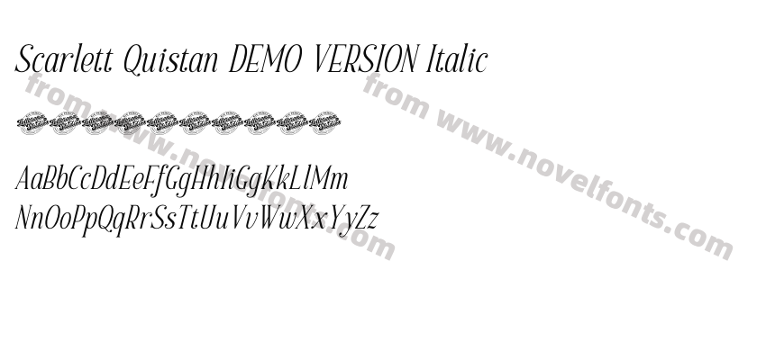 Scarlett Quistan DEMO VERSION ItalicPreview