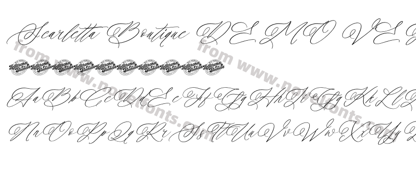 Scarletta Boutique DEMO VERSION ItalicPreview