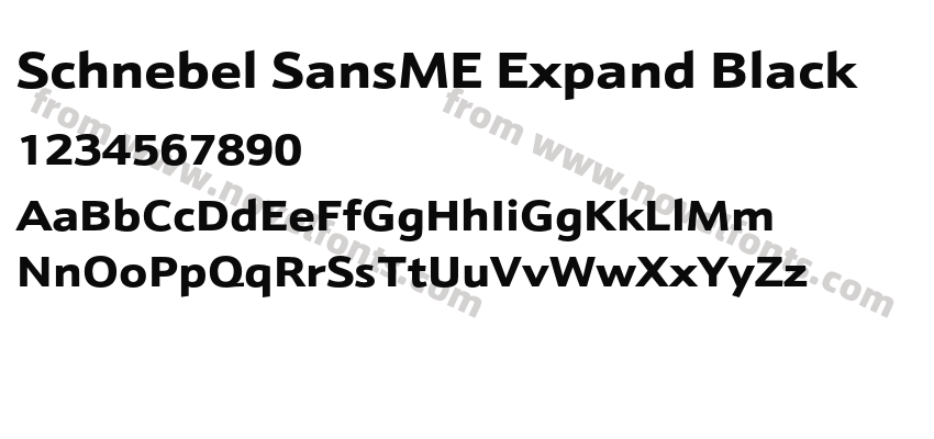 Schnebel SansME Expand BlackPreview