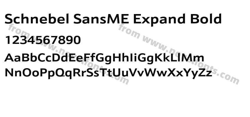 Schnebel SansME Expand BoldPreview