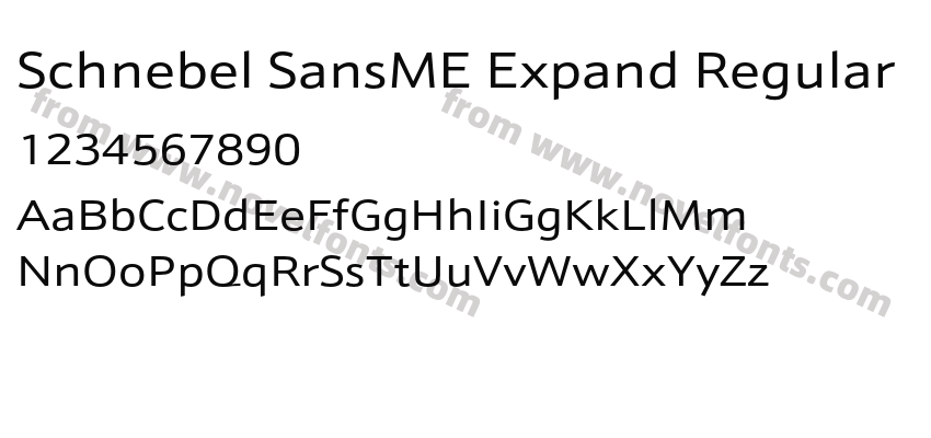 Schnebel SansME Expand RegularPreview