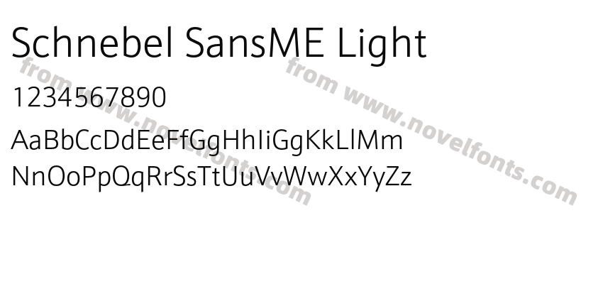 Schnebel SansME LightPreview