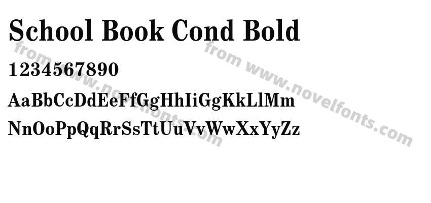 School Book Cond BoldPreview