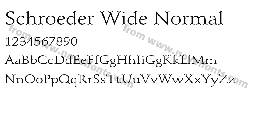 Schroeder Wide NormalPreview