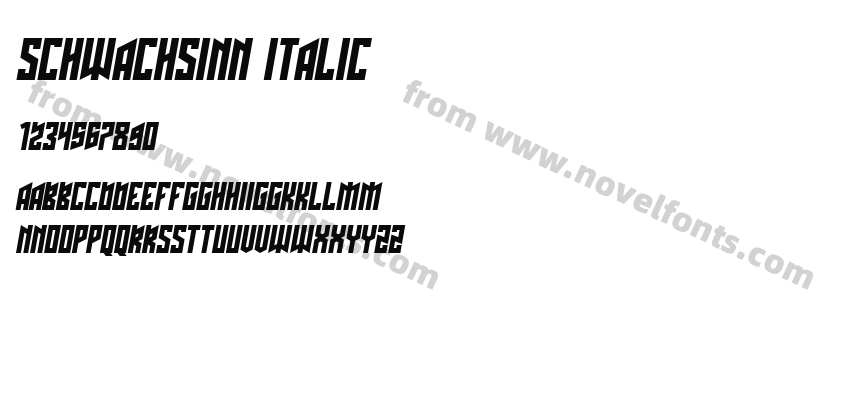 Schwachsinn ItalicPreview