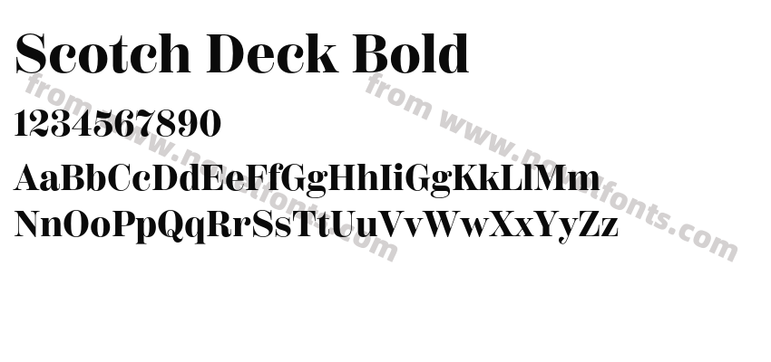Scotch Deck BoldPreview