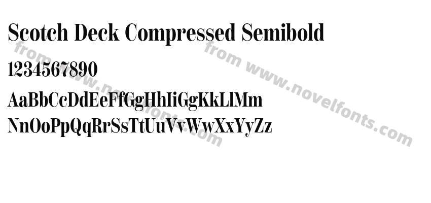 Scotch Deck Compressed SemiboldPreview
