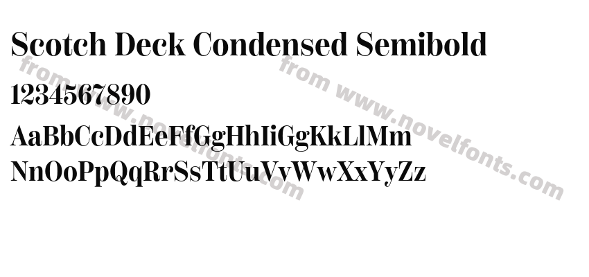 Scotch Deck Condensed SemiboldPreview