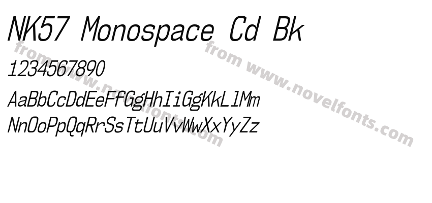 NK57 Monospace Cd BkPreview