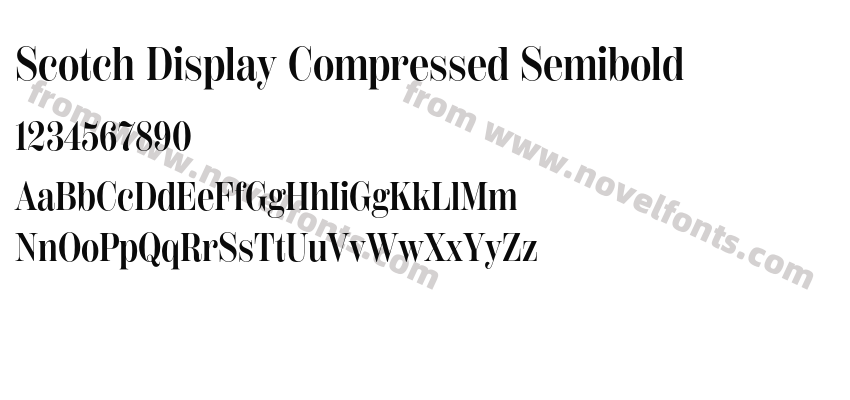 Scotch Display Compressed SemiboldPreview