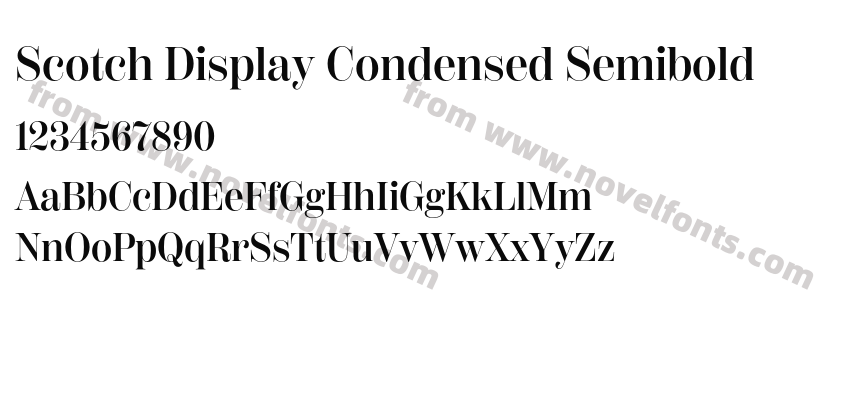 Scotch Display Condensed SemiboldPreview