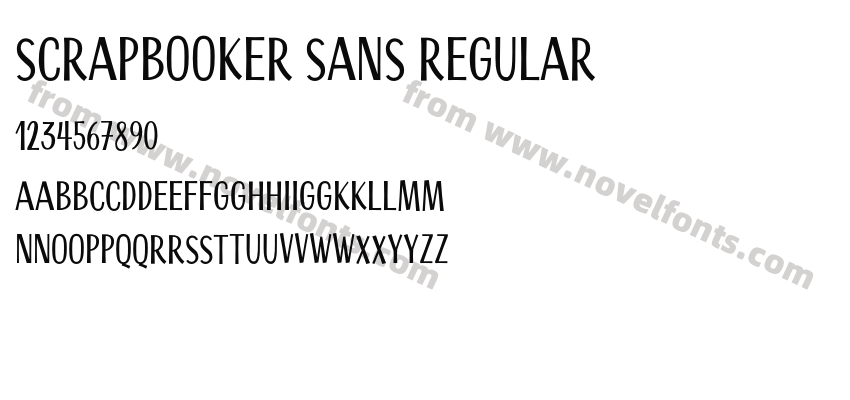 Scrapbooker Sans RegularPreview