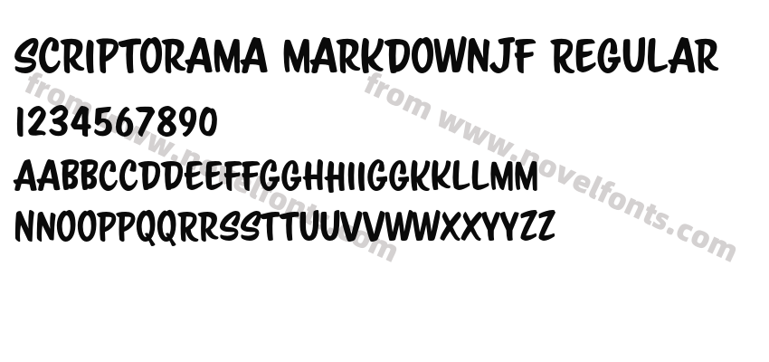 Scriptorama MarkdownJF RegularPreview