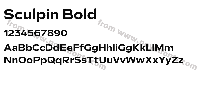 Sculpin BoldPreview