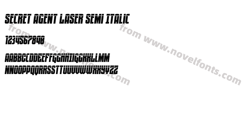 Secret Agent Laser Semi ItalicPreview