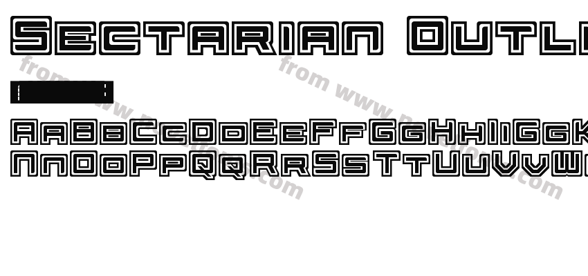 Sectarian Outline RegularPreview