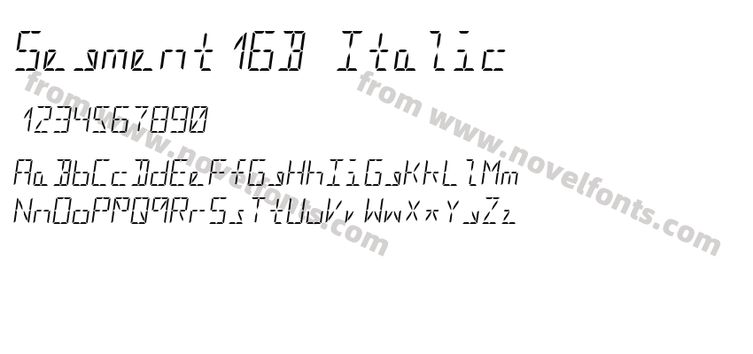 Segment16B ItalicPreview