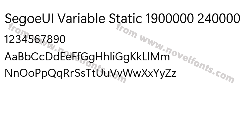 SegoeUI Variable Static 1900000 240000Preview