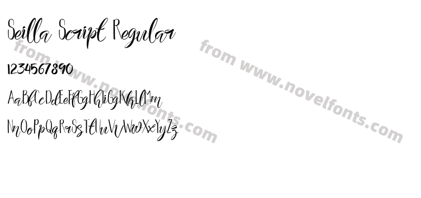 Seilla Script RegularPreview