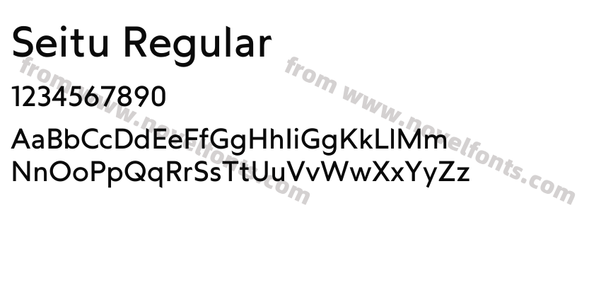 Seitu RegularPreview