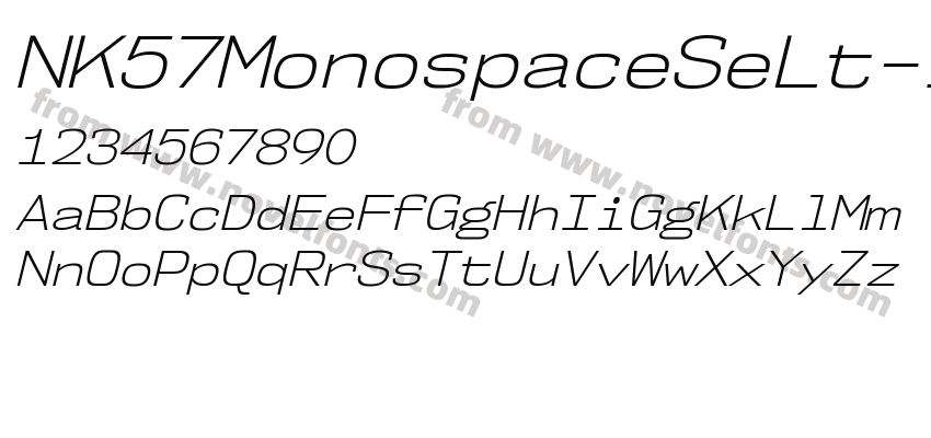 NK57 Monospace Se Lt ItalicPreview