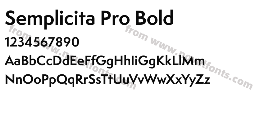 Semplicita Pro BoldPreview
