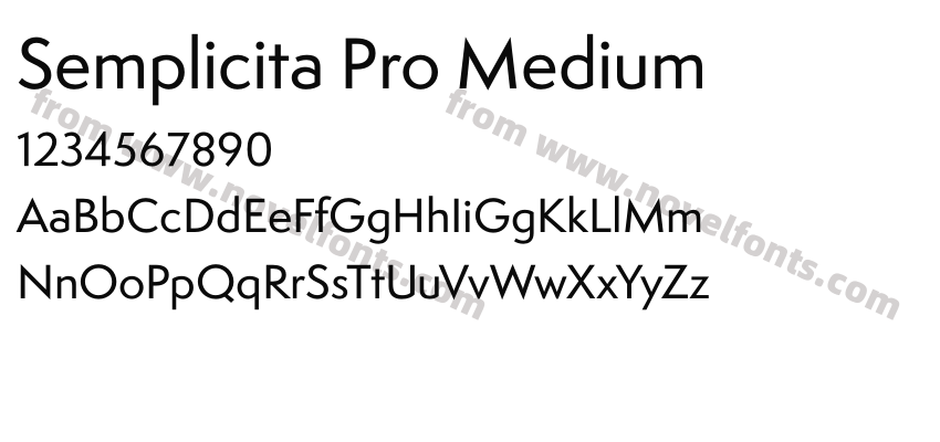 Semplicita Pro MediumPreview