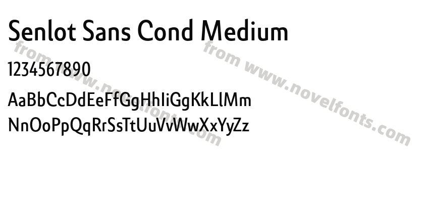 Senlot Sans Cond MediumPreview
