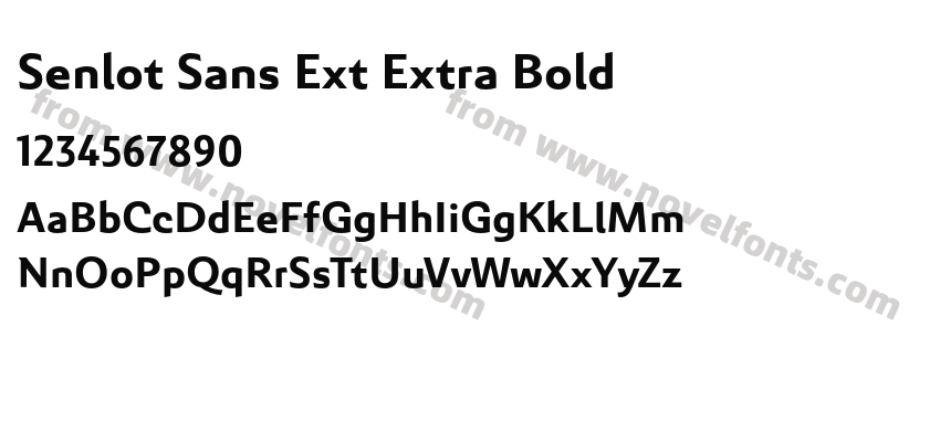 Senlot Sans Ext Extra BoldPreview