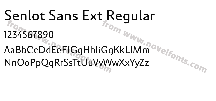 Senlot Sans Ext RegularPreview