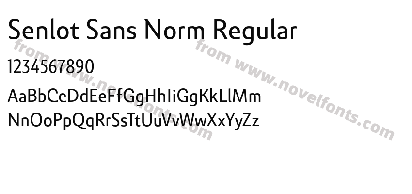 Senlot Sans Norm RegularPreview
