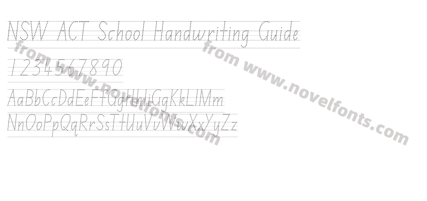 NSW ACT School Handwriting GuidePreview