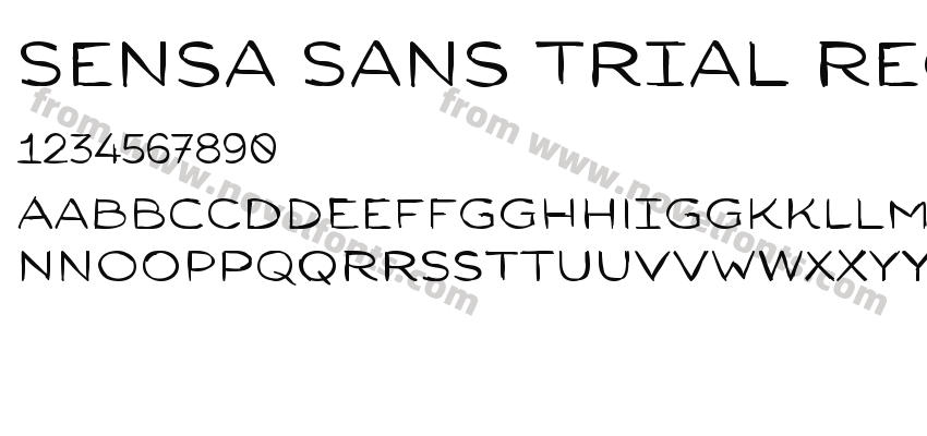 Sensa Sans Trial RegularPreview