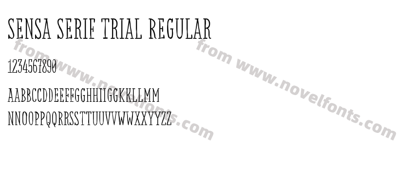 Sensa Serif Trial RegularPreview