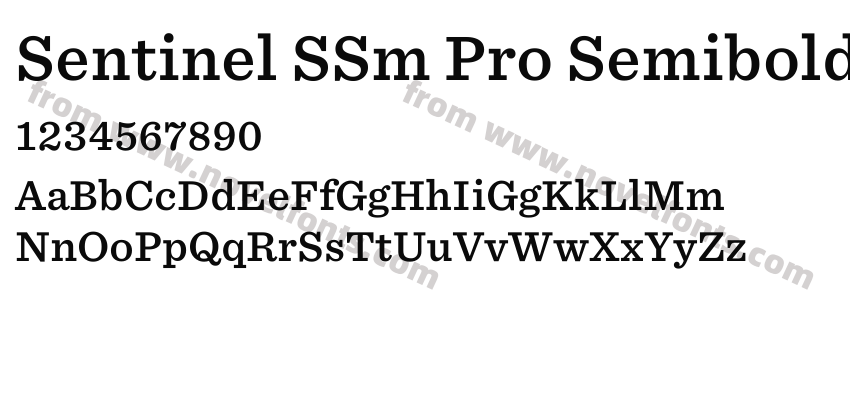 Sentinel SSm Pro SemiboldPreview