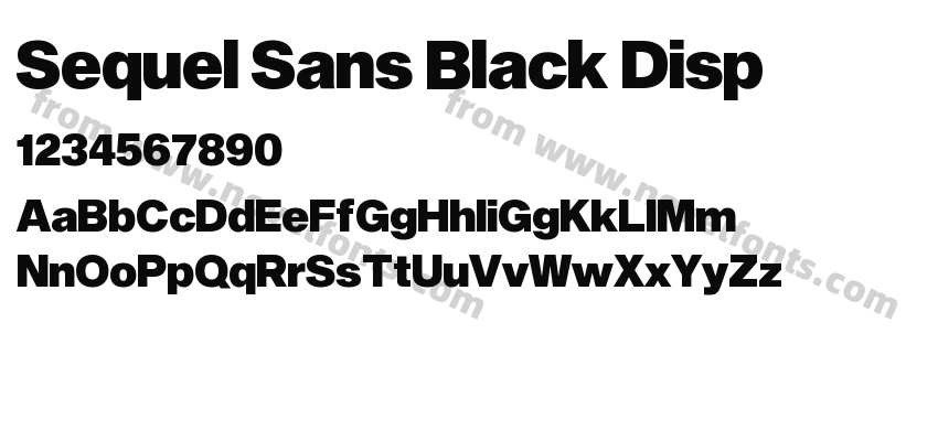 Sequel Sans Black DispPreview