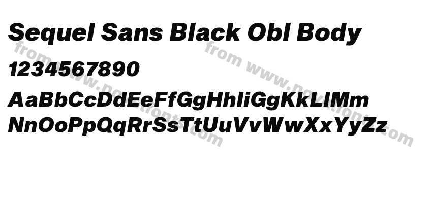 Sequel Sans Black Obl BodyPreview